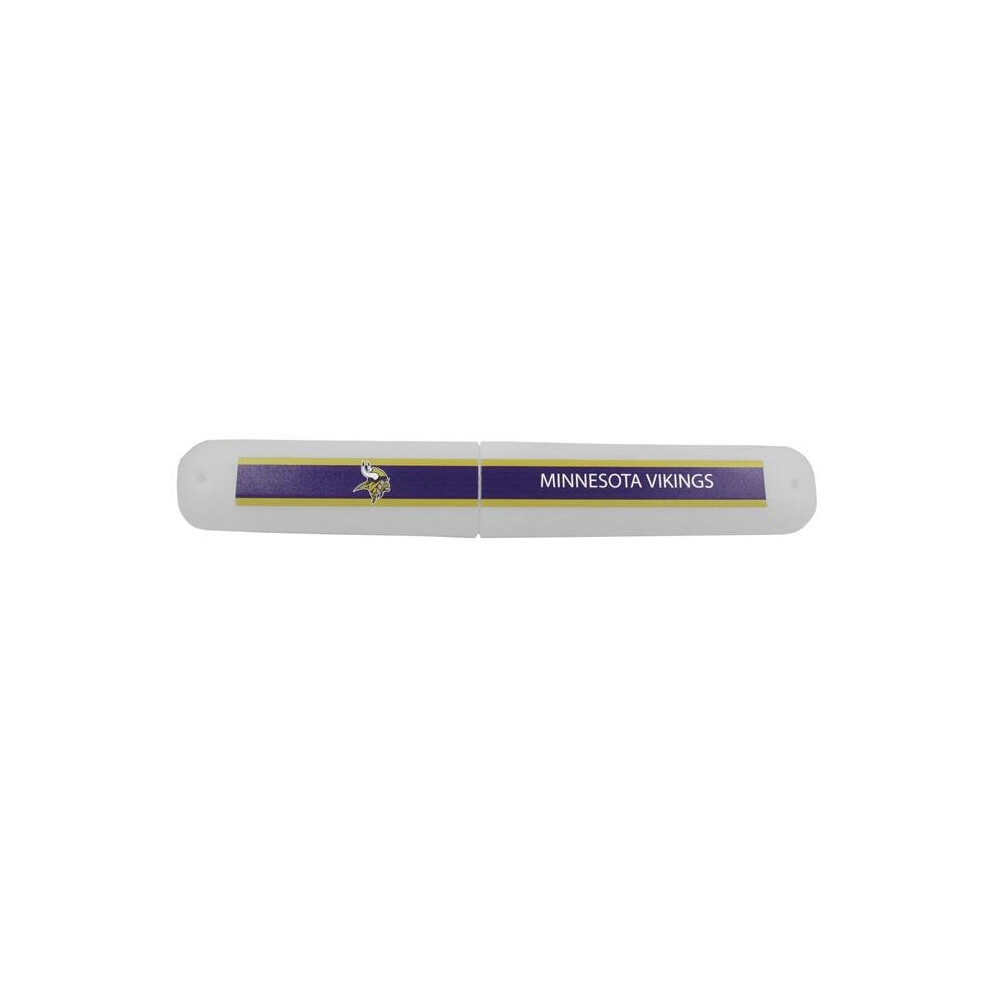 Siskiyousports Siskiyou Ftbc165 Unisex Nfl Minnesota Vikings Travel Toothbrush Case - One Size