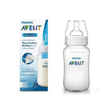 Philips Avent SCF816/17 Anti-Colic Bottle, Compatible with Air Valve, 330 ml, Pack of 1, Transparent