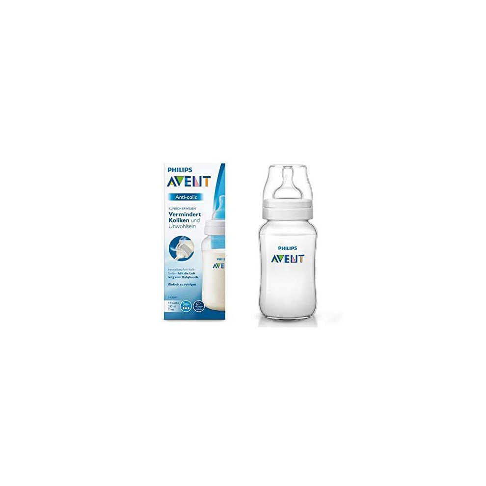 Philips Avent Scf816/17 Anti-Colic Bottle, Compatible With Air Valve, 330 Ml, Pack Of 1, Transparent