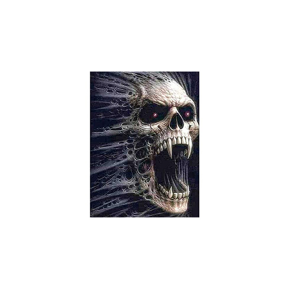 2020 New DIY 5D Diamond Painting by Number Kits,Horror Weathered Skull Round Full Drill Acrylic Embroidery Cross Stitch Arts Craft Canvas Su