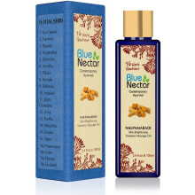 Blue Nectar Skin Brightening Oil Nalpamaradi Thailam infused with Turmeric Oil - 100 ml