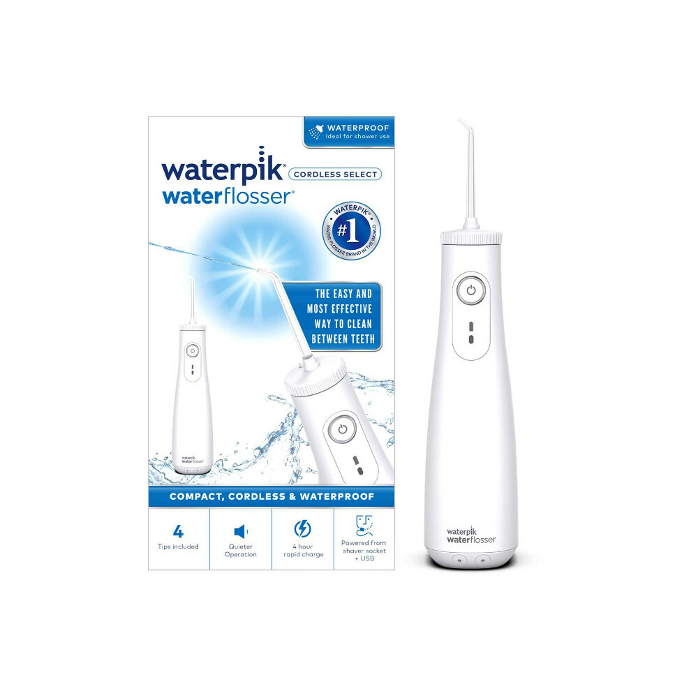 Waterpik Water Flosser Cordless Select Dental Water Jet Flossing WF10 Waterproof