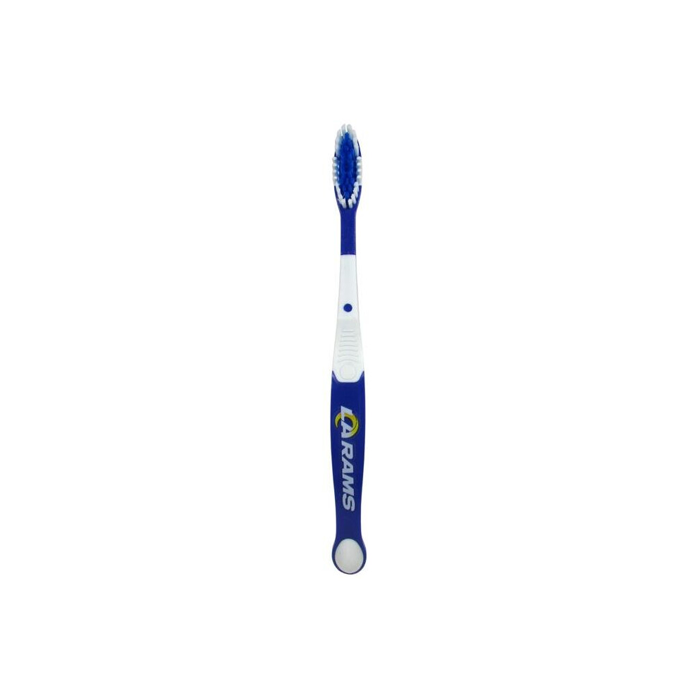 Siskiyousports Siskiyou Ftbr130 Unisex Nfl Los Angeles Rams Mvp Adult Toothbrush