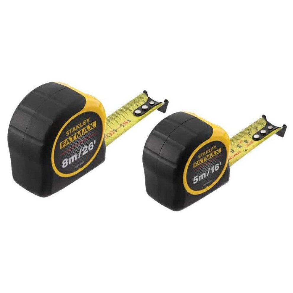 Stanley STA081745 FatMax Classic Tape Twin Pack 5m & 8m (Width 32mm) 5