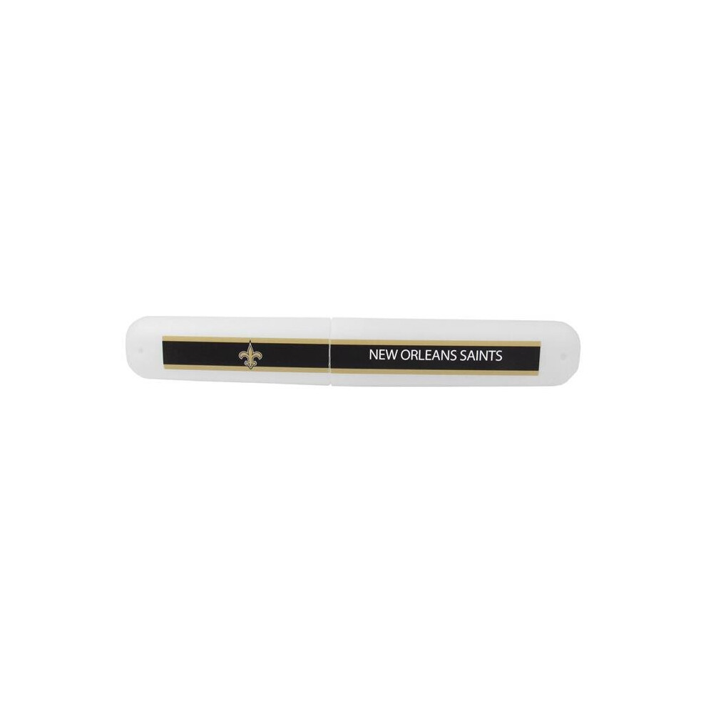 Siskiyousports Siskiyou Ftbc150 Unisex Nfl New Orleans Saints Travel Toothbrush Case - One Size