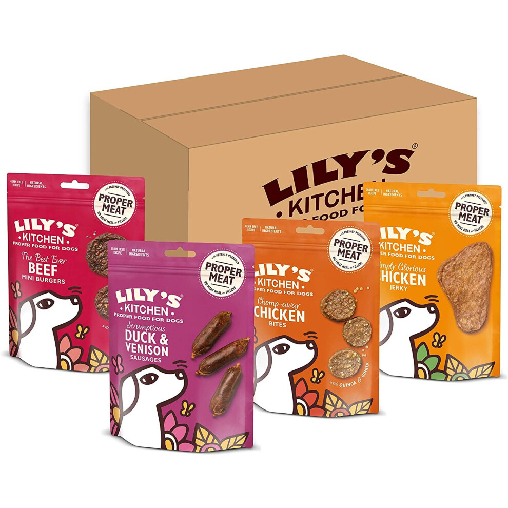 Lily's Kitchen Natural Dog Treats Multipack - Beef Mini Burgers, Duck and Venis… - Image 5