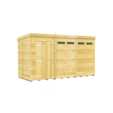 Pent Security Shed 5ft x 12ft Single Door Fast & Free 2-5 Nationwide Delivery