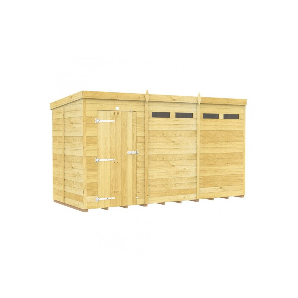 Total Sheds Pent Security Shed 5Ft X 12Ft Single Door Fast & Free 2-5 Nationwide Delivery