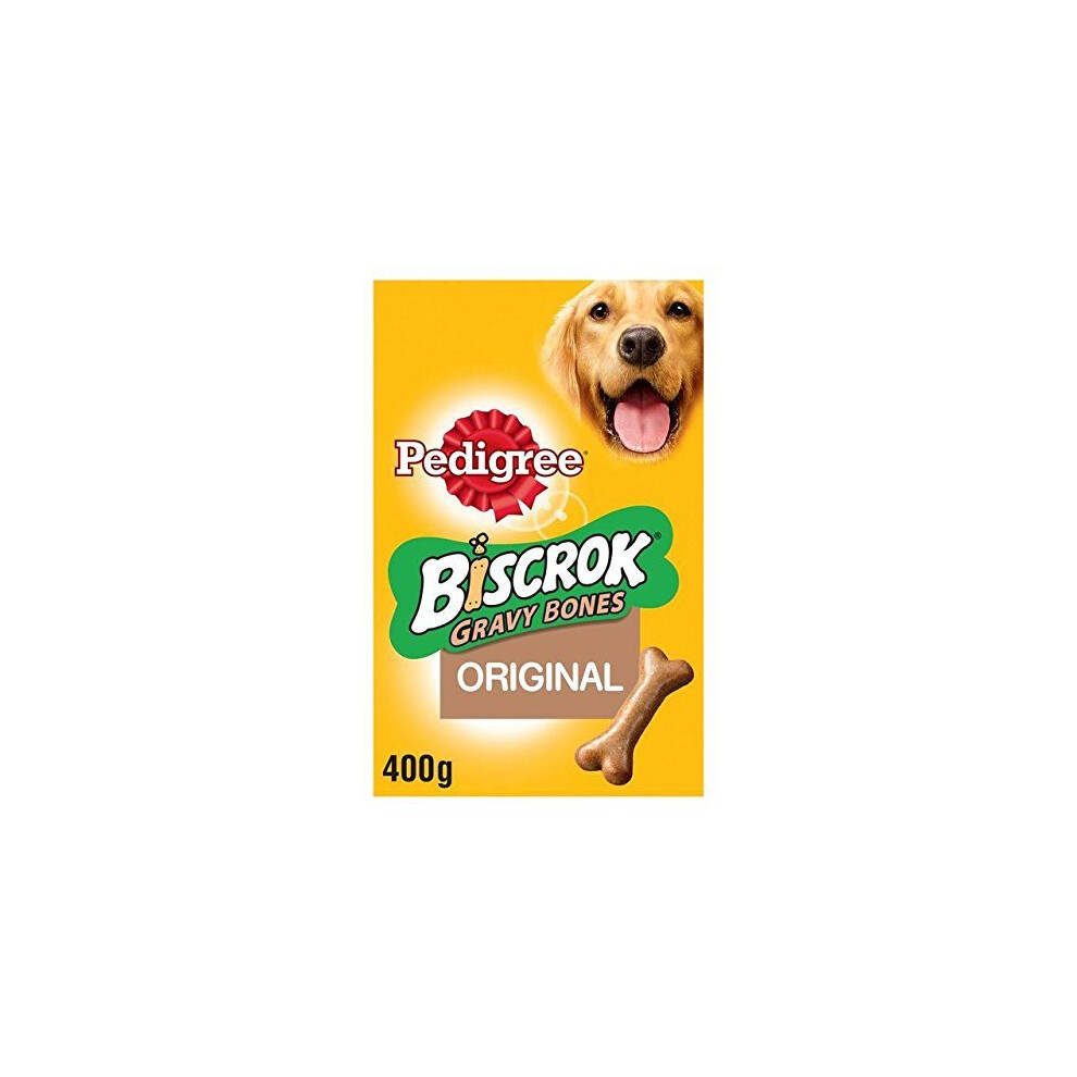 Pedigree Biscrok Gravy Bone Dog Biscuits 400g (PACK OF 2)