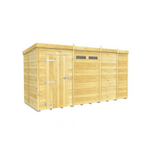 Pent Security Shed 5ft x 13ft Single Door Fast & Free 2-5 Nationwide Delivery