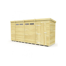 Pent Security Shed 5ft x 14ft Single Door Fast & Free 2-5 Nationwide Delivery