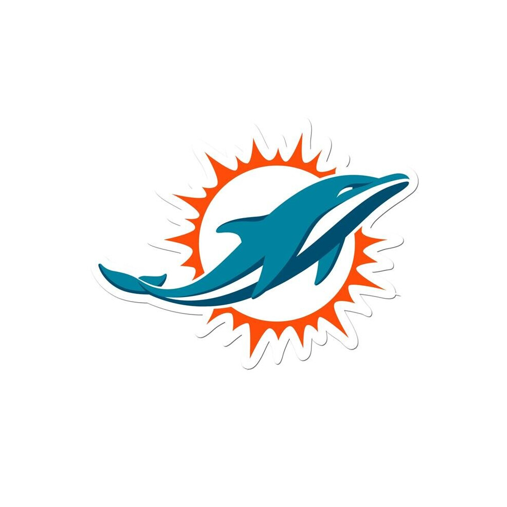 Siskiyou Fld060 8 In. Unisex Nfl Miami Dolphins Auto Decal 754603970825