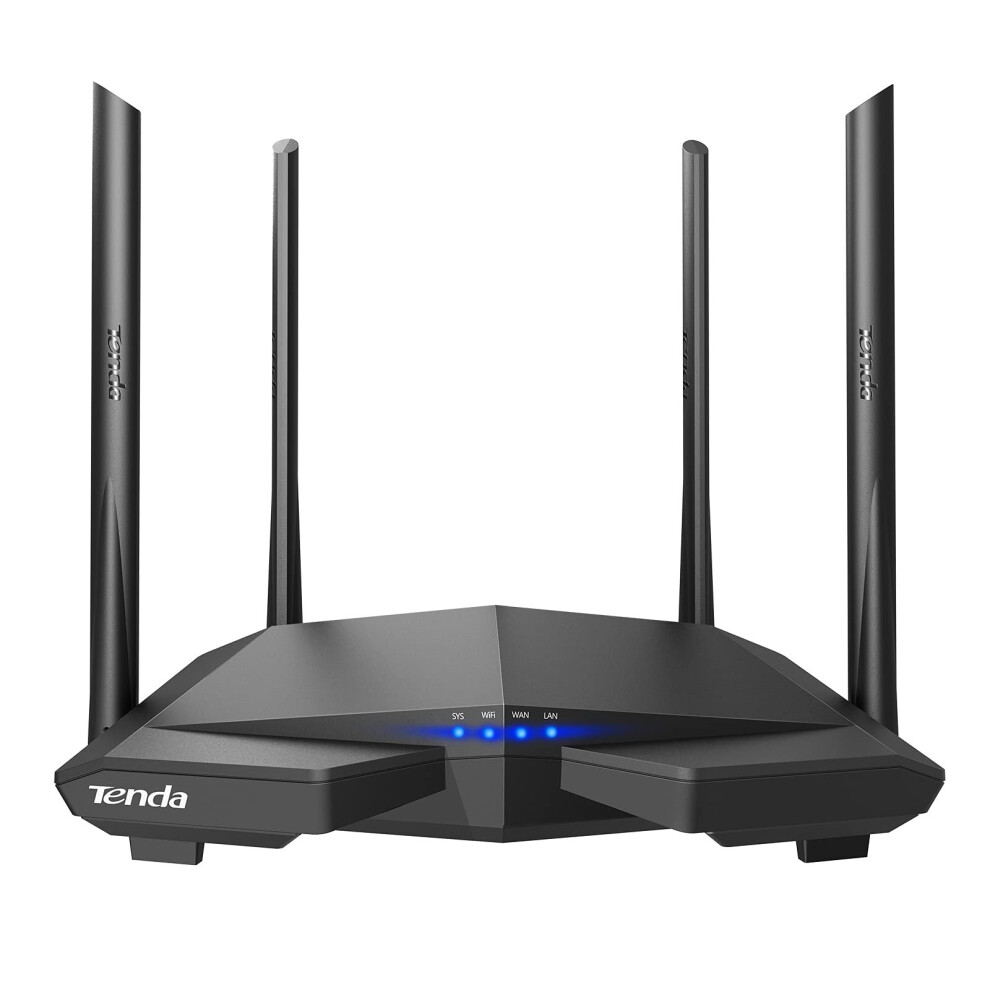 Tenda AC6 AC1200 Dual Band Wi-Fi Routerï¼867Mbps/5GHz+ 300Mbps/2.4GHzï¼, IPV6, Beamforming+, Parental Control, Guest Network, 4*5dBi Externe Antenne