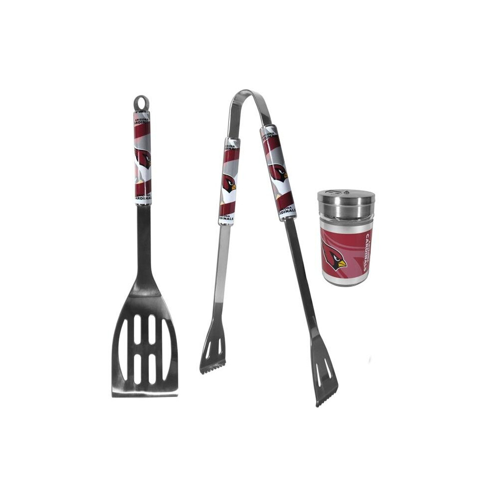 Siskiyou F2BQ035SEA Unisex NFL Arizona Cardinals 2 Piece BBQ Set with Season Shaker - One Size-image-OPC-P8Z5ZSZ-NEW