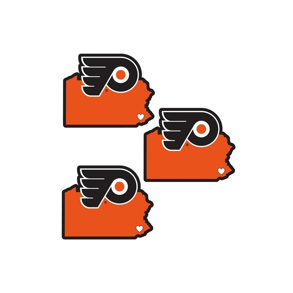 Siskiyou H3hsd65 Unisex Nhl Philadelphia Flyers Home State Decal - One Size - Pack Of 3 754603952791