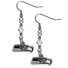 Siskiyou Sports FCE155 NFL Seattle Seahawks Crystal Dangle Oorbellen