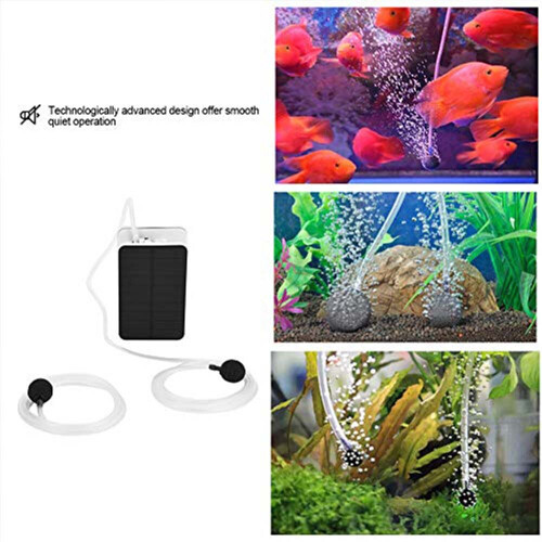 Solar Powered Oxygen Aerator Quiet Air Pump Aquarium Oxygen Aerator 1