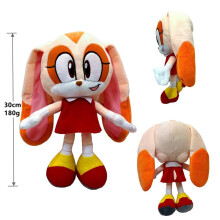 (Cream the Rabbit) 27cm Sonic the Hedgehog Plush Doll Teddies Plushies Teddy Figures Toys Kids Gift