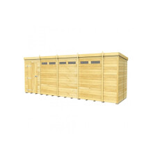 Pent Security Shed 5ft x 18ft Single Door Fast & Free 2-5 Nationwide Delivery