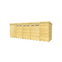 Pent Security Shed 5ft x 19ftSingle Door Fast & Free 2-5 Nationwide Delivery
