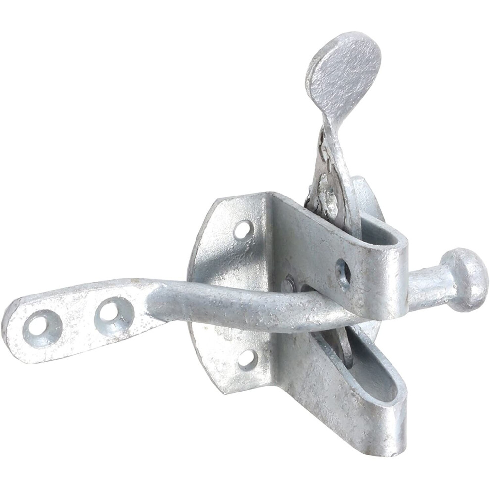 Galvanised Auto Gate Latch/Catch - Heavy Duty Self-Locking Garden/Outdoor Lock 5057502067913