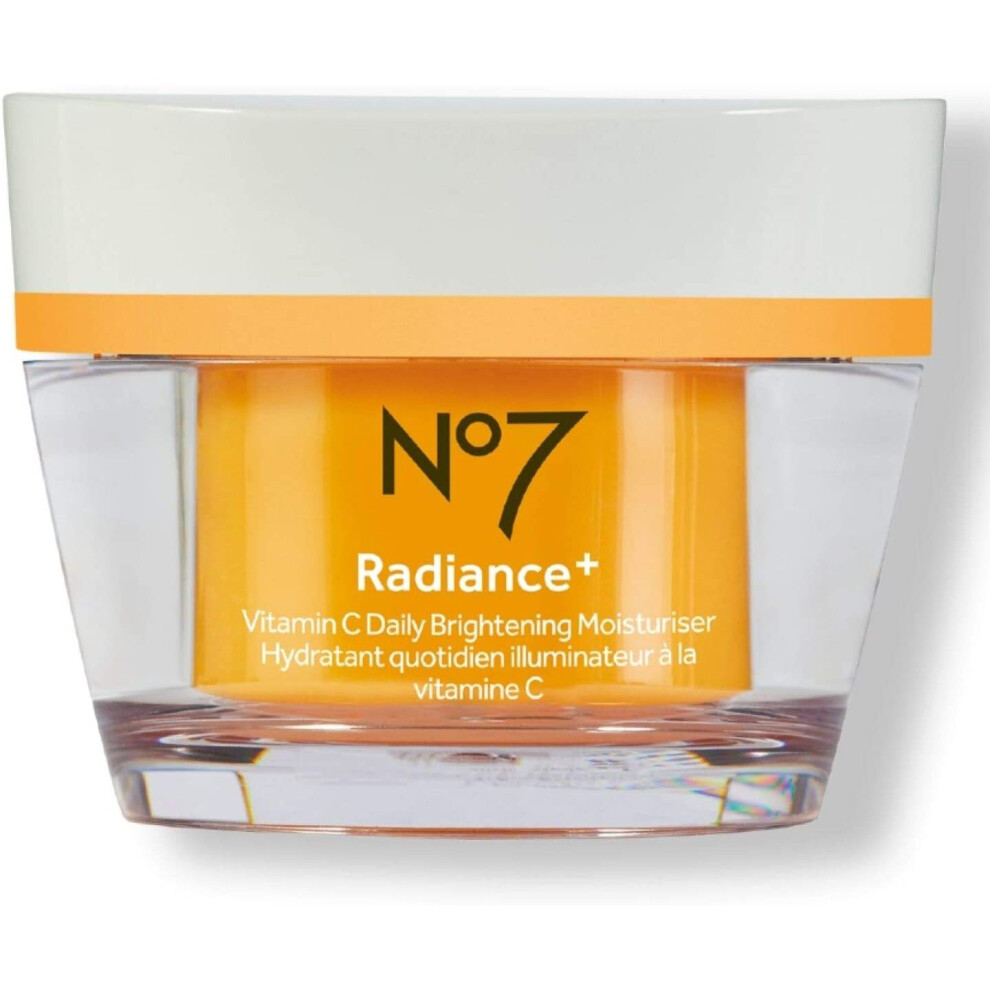 No7 Radiance + Vitamin C Daily Brightening Moisturiser Face Cream Day & Night 50ml