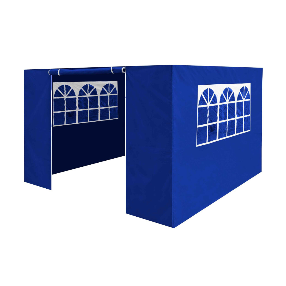 Premium Gazebo/Marquee Side Walls/Doors/Windows, Fits 2 x 2m Models - Blue - DG143