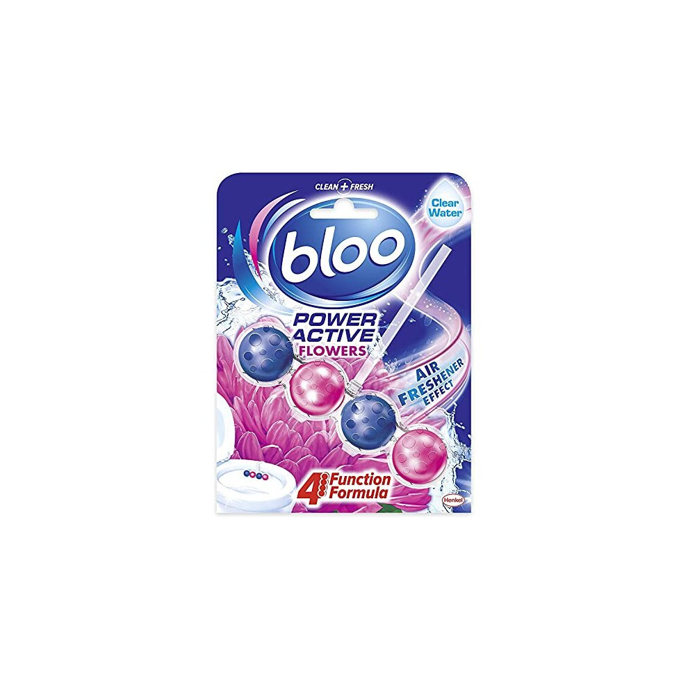 Bloo Power Active Fresh Flowers Toilet Rim Block 50g