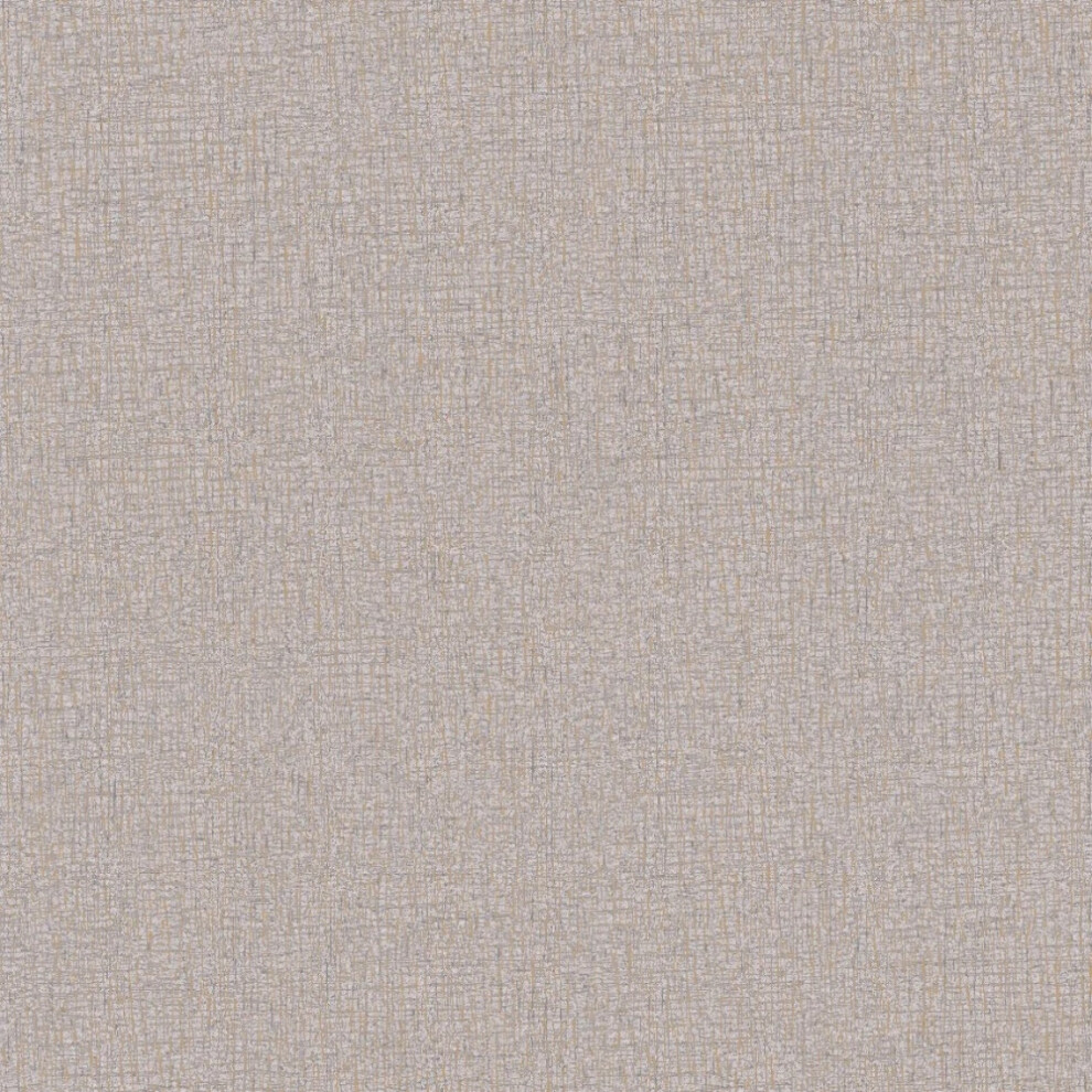 Grandeco Infinity Plain Grey Metallic Copper Weave Texture Wallpaper