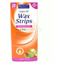 BEAUTY FORMULAS 20 ARGAN OIL HAIR REMOVAL WAX STRIPS