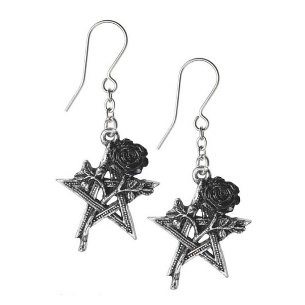 Alchemy Gothic Ruah Vered Pewter Drop Earrings