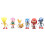 6Pcs/Set Sonic Hedgehog Puppen Schatten Figur Modell Spielzeug 1