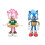 6Pcs/Set Sonic Hedgehog Puppen Schatten Figur Modell Spielzeug 3