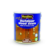 Rustins ESMO2500 2.5L Satin Outdoor Wood Stain - Medium Oak
