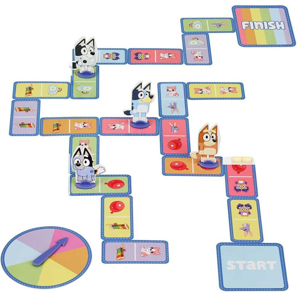 Bluey Hopscotch Race Card Game Multicolour