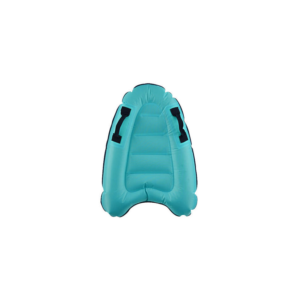 (Blue) Outdoor Portable Inflatable Surfboard Safety Exercise Training PVC Surfing Paddle Board Adult Children