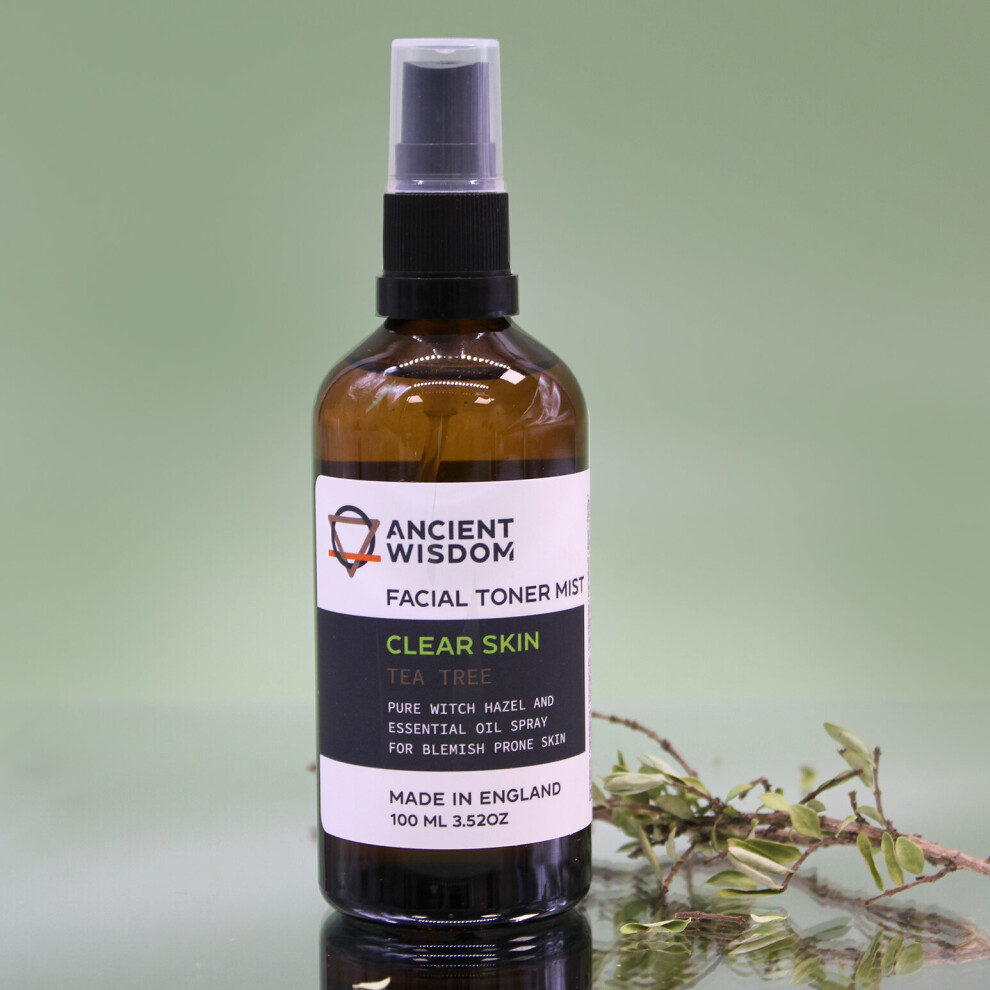 Ancient Wisdom (Clear Skin - Witch Hazel With Tea Tree) Facial Toner Mist - 100Ml