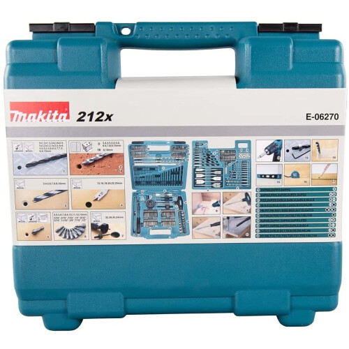 Makita Makita E-06270 Drill Bit Set 212 Pieces 2