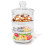 22cm 3-Tier Round Clear Glass Stackable Storage Jar for Kitchen 4