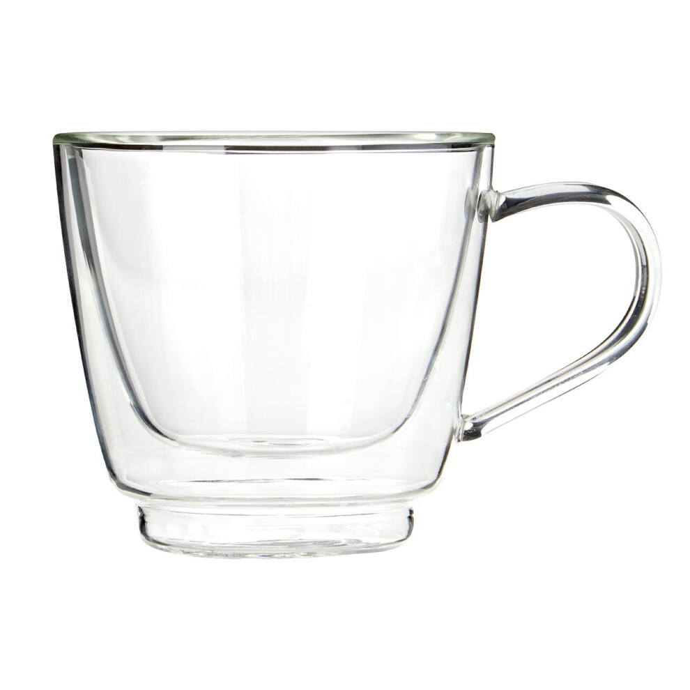 Premier Housewares Double Wall Glass Mug - 190ml