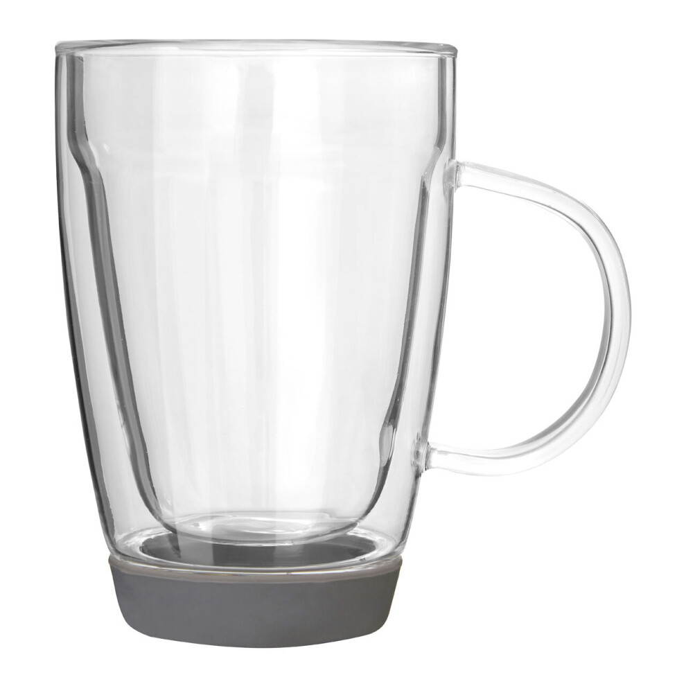 Premier Housewares Double Wall Glass Mug - 350Ml