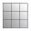 Premier Housewares Premier Housewares Grid Wall Mirror with Black Finish Frame 1