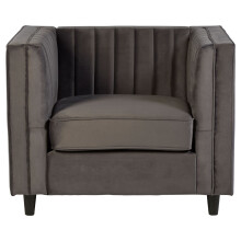 Grey Velvet Chair, Enchanting Sleep chair, Easy to Assemble Borg Chair, Comfy Office Chair