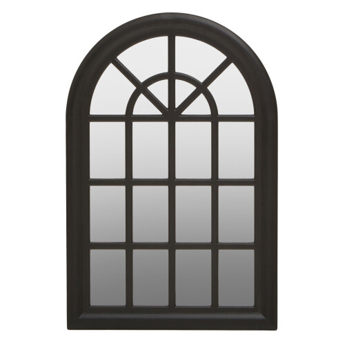 Premier Housewares Premier Housewares Shayla Matte Black Wall Mirror