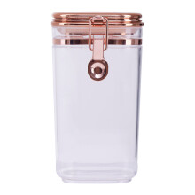 Versatile 750ml Canister With Copper Lid, Airtight Seal Kitchen Canister For Storage, Stylish Food Canister