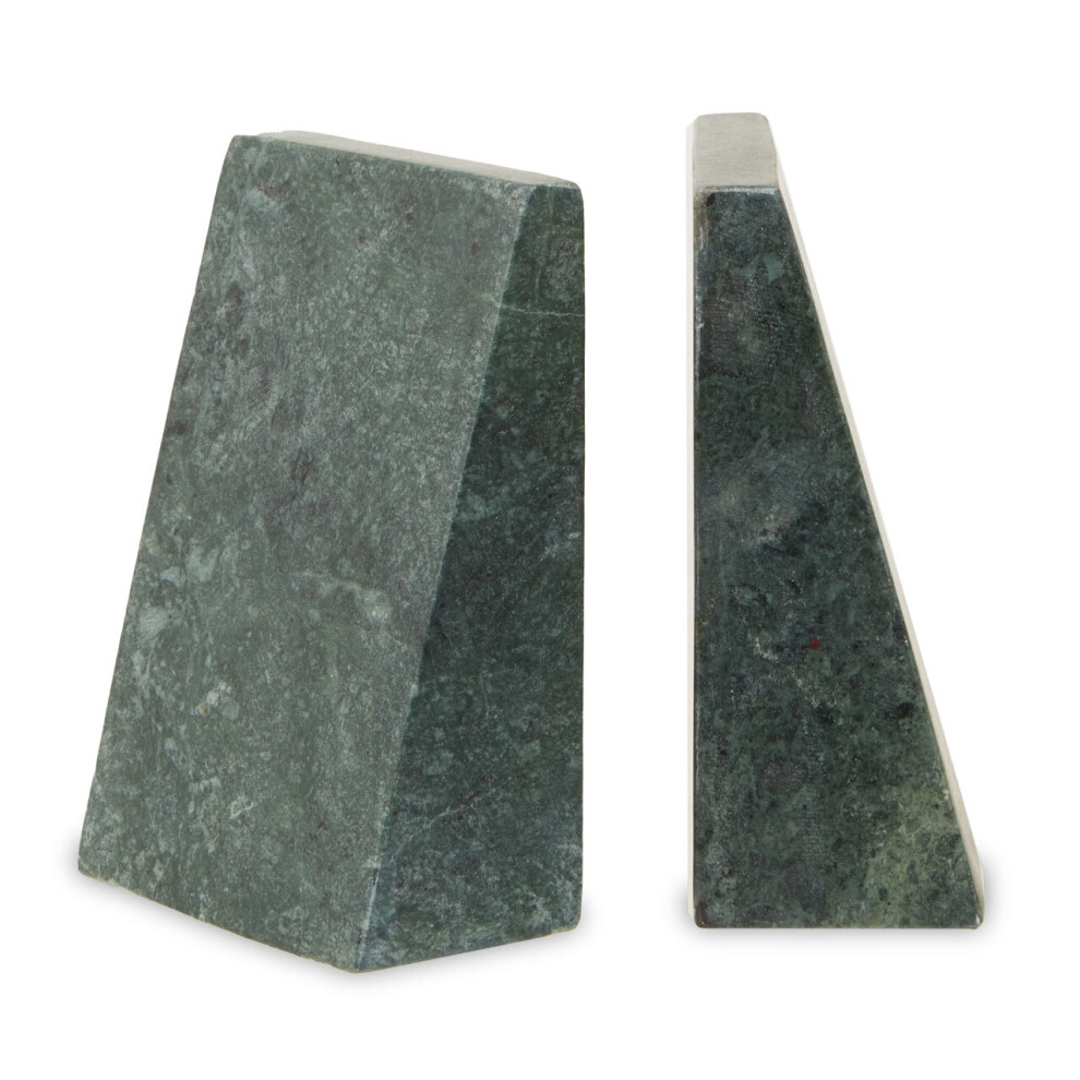 Premier Housewares Marble Bookends Green