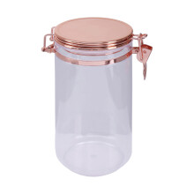 Versatile 1100ml Canister With Copper Lid, Airtight Seal Kitchen Canister For Storage, Stylish Food Canister
