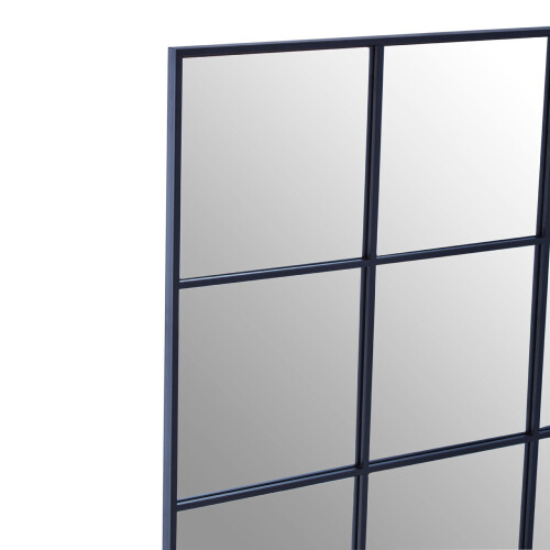 Premier Housewares Premier Housewares Grid Wall Mirror with Black Finish Frame 1