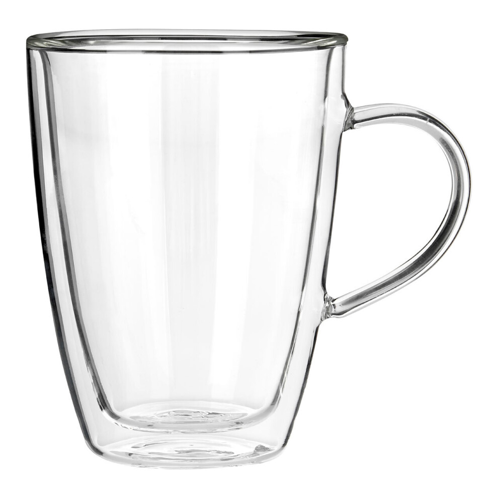 Premier Housewares Double Wall Glass Mug - 330ml