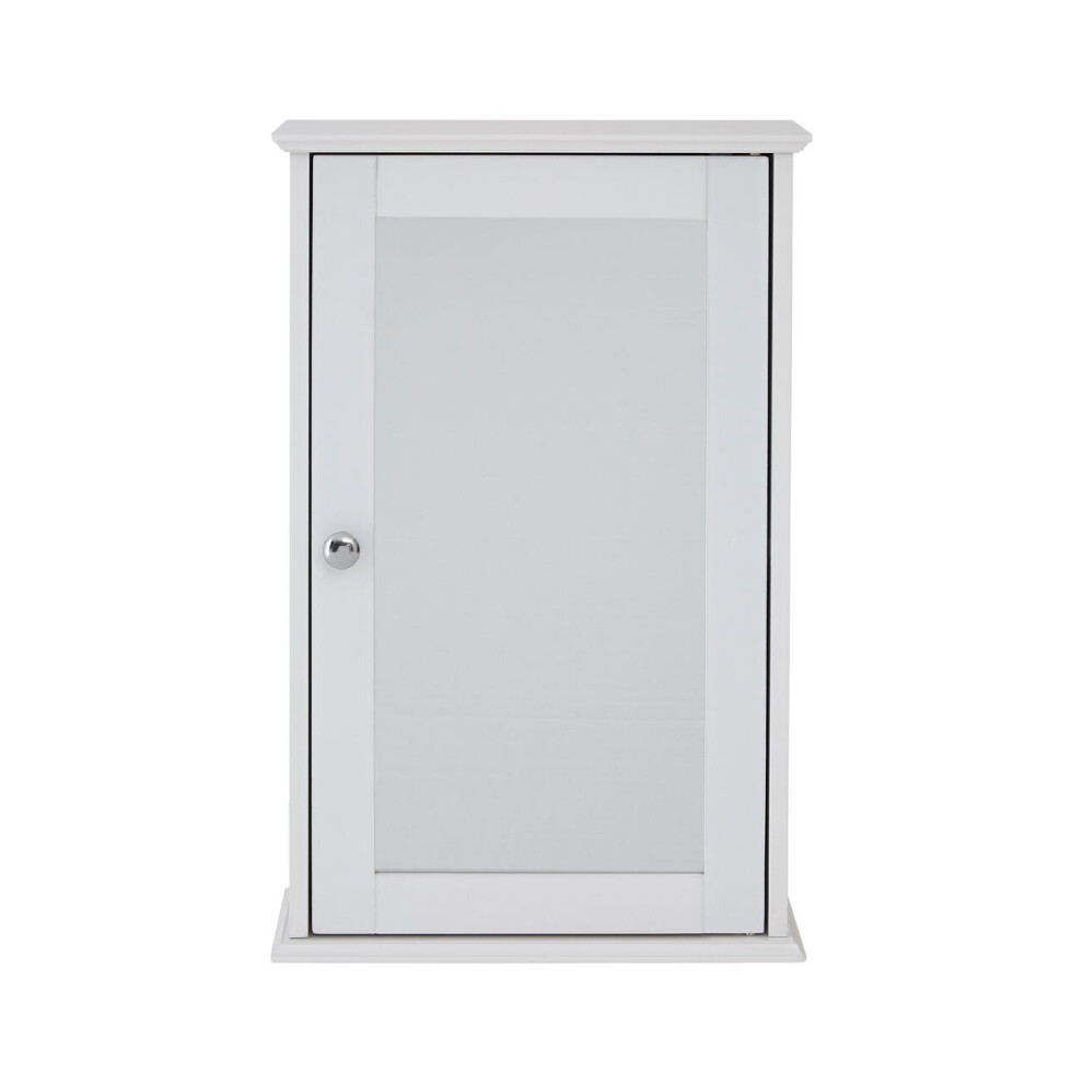 Premier Housewares Portland Mirrored Cabinet White